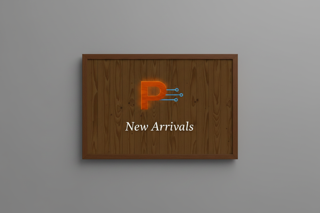 New Arrivals Framed on Gray Wall
