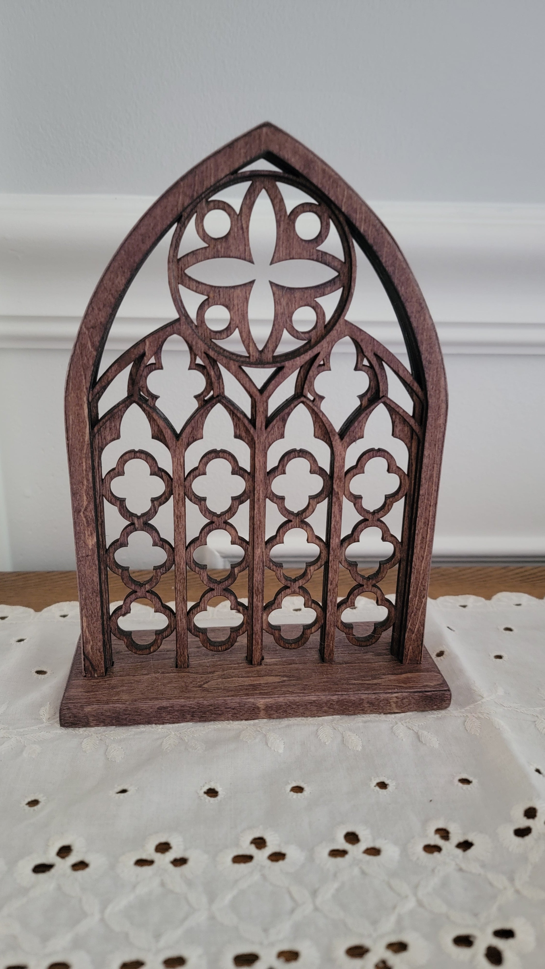 Gothic Arch Laser Cut Earring Holder & Décor Stand