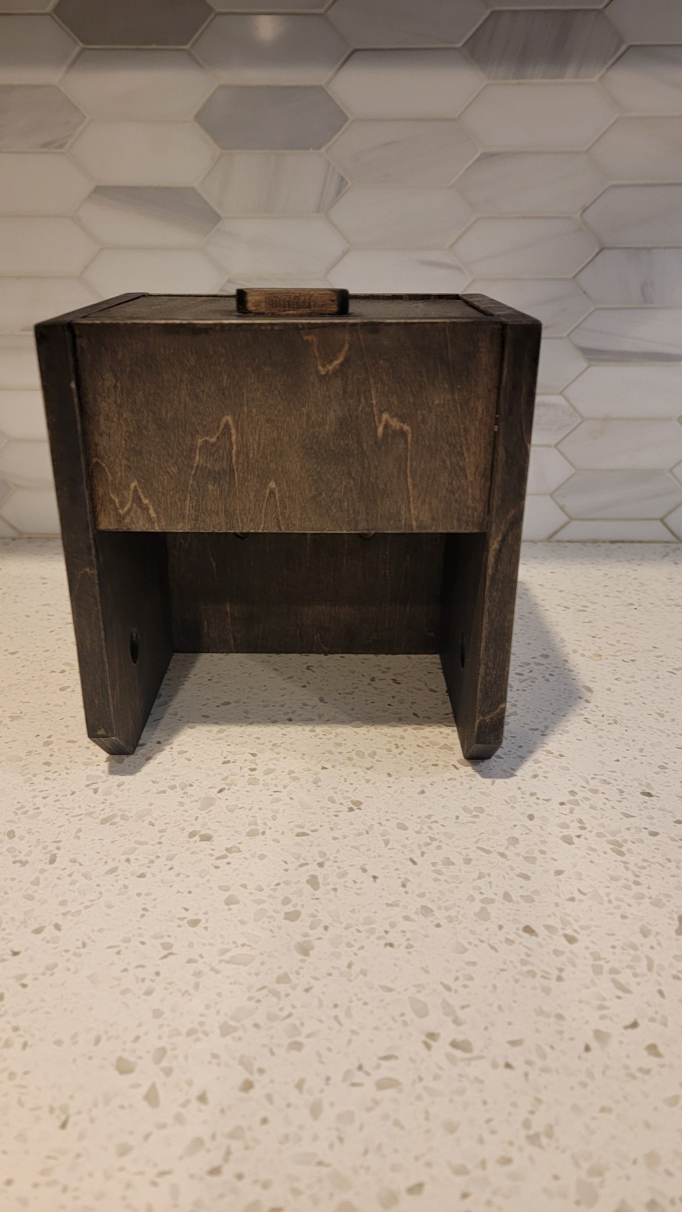 Small Handmade Bathroom Accessory for Toilet Paper and Wipes