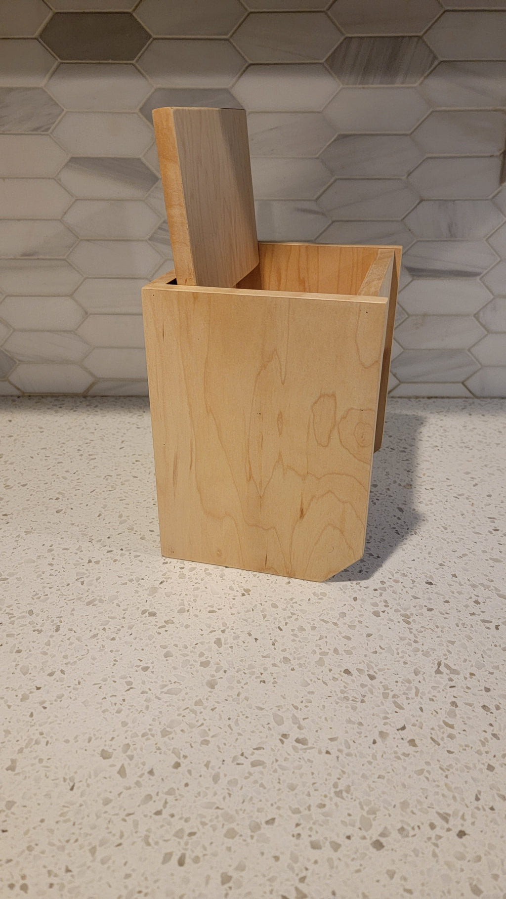 Small Handmade Bathroom Accessory for Toilet Paper and Wipes