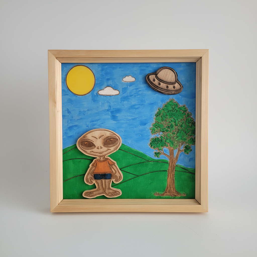 Alien Wall Art — Enhanced