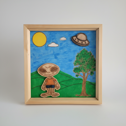 Alien Wall Art — Enhanced