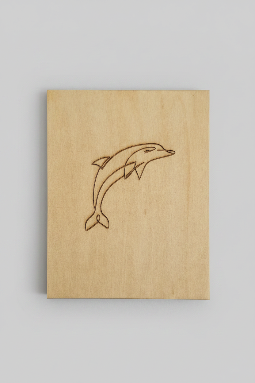Dolphin - Gray Background