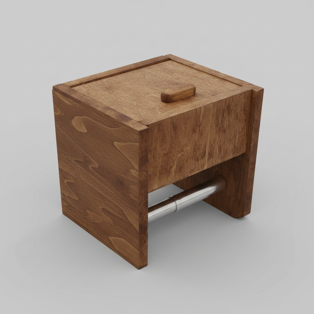 Mahogany stain on gray background