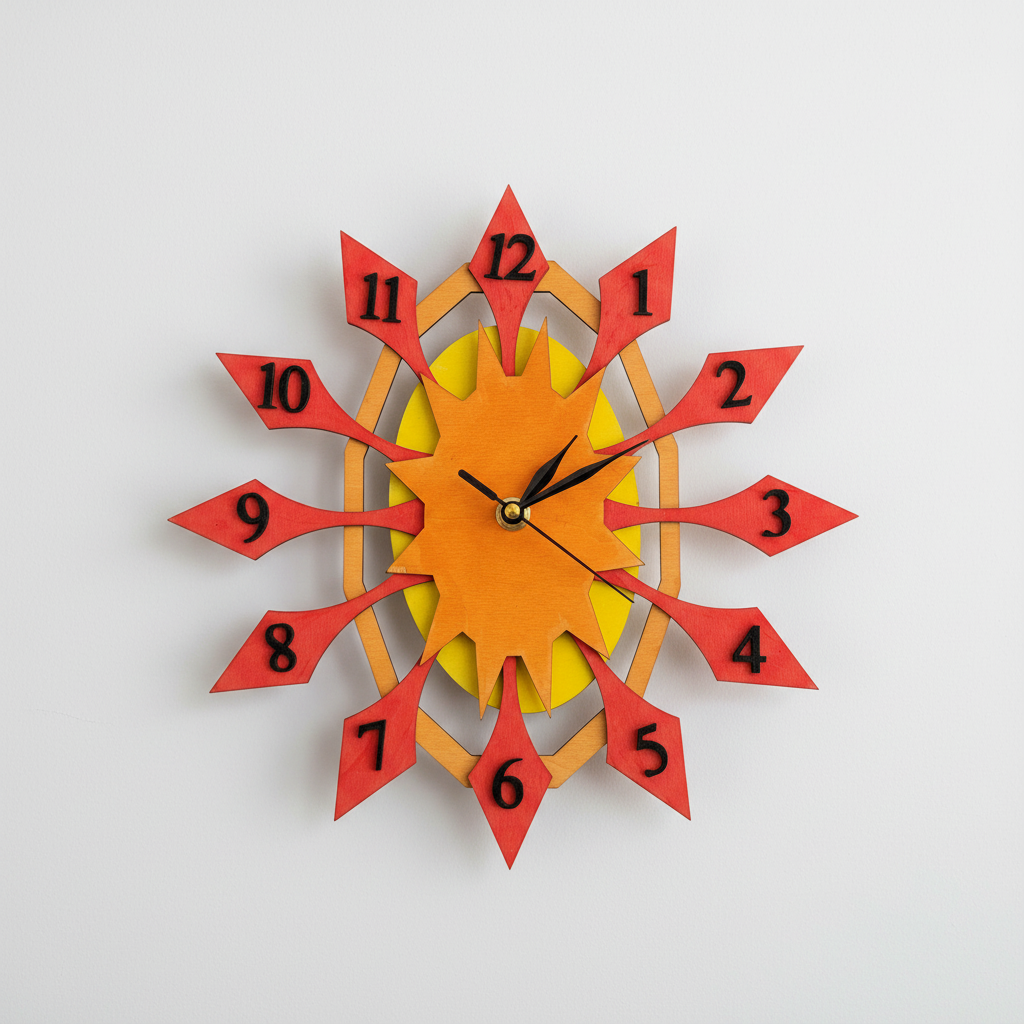 Sun Wall Clock