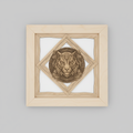 Tiger Diamond Frame - Gray Background