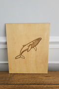Whale - Gray Background
